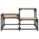 sofabord 68x68x40 cm konstrueret træ sonoma-eg