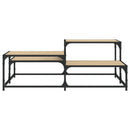 sofabord 107x107x40 cm konstrueret træ sonoma-eg