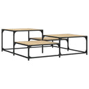 sofabord 107x107x40 cm konstrueret træ sonoma-eg