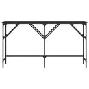 konsolbord 140x29x75 cm konstrueret træ sort