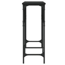 konsolbord 140x29x75 cm konstrueret træ sort