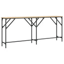 konsolbord 180x29x75 cm konstrueret træ sonoma-eg