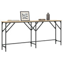 konsolbord 180x29x75 cm konstrueret træ sonoma-eg
