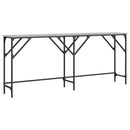 konsolbord 180x29x75 cm konstrueret træ grå sonoma-eg