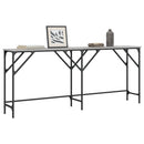 konsolbord 180x29x75 cm konstrueret træ grå sonoma-eg