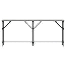 konsolbord 180x23x75 cm konstrueret træ grå sonoma-eg