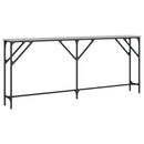 konsolbord 180x23x75 cm konstrueret træ grå sonoma-eg