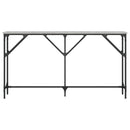 konsolbord 140x23x75 cm konstrueret træ grå sonoma-eg