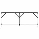 konsolbord 200x29x75 cm konstrueret træ sort
