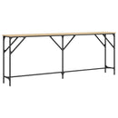 konsolbord 200x29x75 cm konstrueret træ sonoma-eg