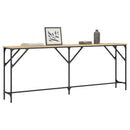 konsolbord 200x29x75 cm konstrueret træ sonoma-eg