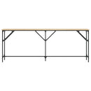 konsolbord 200x29x75 cm konstrueret træ sonoma-eg