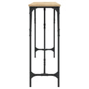 konsolbord 200x29x75 cm konstrueret træ sonoma-eg
