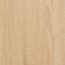 konsolbord med hylder 100x30x80 cm sonoma-eg