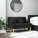 bænk med hynder 113x64,5x75,5 cm stof stof