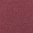 bænk med hynder 113x64,5x75,5 cm stof vinrød