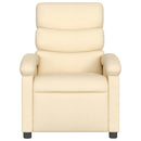 massagestol stof cremefarvet
