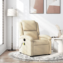 massagestol stof cremefarvet