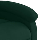 massagestol velour mørkegrøn