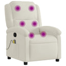 massagestol velour cremefarvet