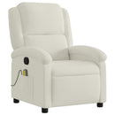 massagestol velour cremefarvet