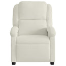 massagestol velour cremefarvet