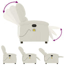 massagestol velour cremefarvet