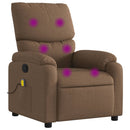 massagestol stof brun