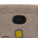 massagestol mikrofiberstof gråbrun