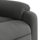 massagestol mikrofiberstof mørkegrå