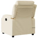 massagestol stof cremefarvet