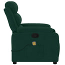 massagestol velour mørkegrøn