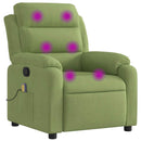 massagestol velour lysegrøn