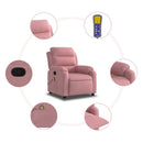 massagestol velour pink
