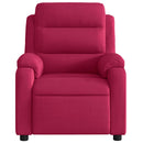 massagestol velour vinrød