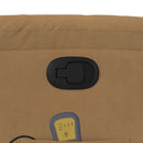 massagestol velour brun