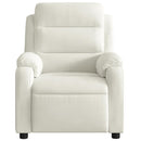 massagestol velour cremefarvet