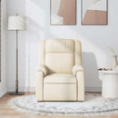 massagestol stof cremefarvet