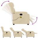massagestol stof cremefarvet