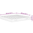 springmadras m. pocket-fjedre medium fasthed 200x200 cm