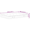 springmadras m. pocket-fjedre medium fasthed 200x200 cm