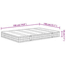 springmadras med bonellfjedre 140x190 cm medium