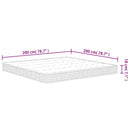 springmadras med bonellfjedre 200x200 cm medium kingsize