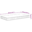 springmadras med pocketfjedre 100x200 cm medium