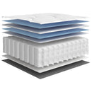 springmadras med pocketfjedre 160x200 cm medium fast