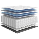 springmadras med pocketfjedre 70x200 cm medium fast