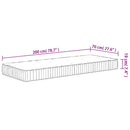 springmadras med pocketfjedre 70x200 cm medium fast
