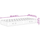 springmadras med pocketfjedre 80x200 cm medium fast