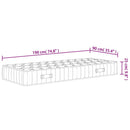 springmadras med pocketfjedre 90x190 cm medium fast