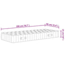 springmadras med pocketfjedre 90x200 cm medium fast